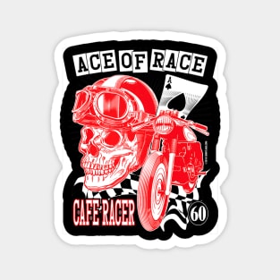 Ace of Race Skull Helmet Magnet