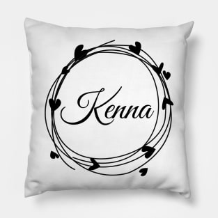 Kenna name cute design Pillow