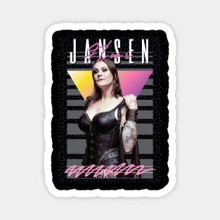 Floor Jansen Retro Style Fan Art Magnet