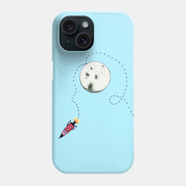 To the Moon and back Phone Case by DarkoRikalo86