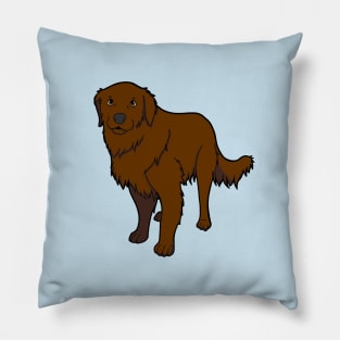 Golden Retriever dark golden Pillow