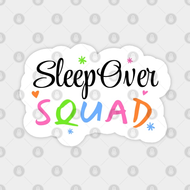 Sleepover Squad Slumber Party Pajamas Magnet by BrightLightArts