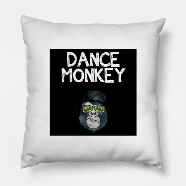 DANCE DANCE MONKEY PARTY Pillow by shiteter