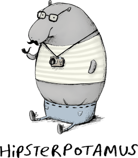 Hipsterpotamus Magnet