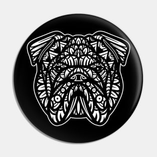 English Bulldog Tribal Pin