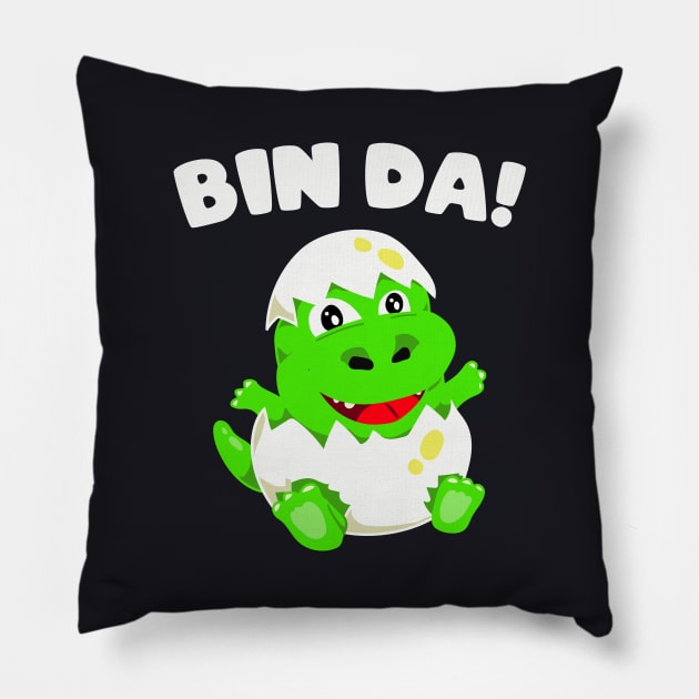 Bin da süßer Dino Geburt Baby Geschenke Pillow by Foxxy Merch