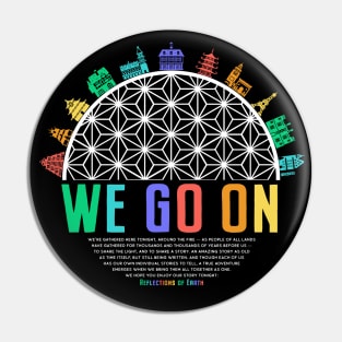 We Go On - colorful IllumiNations inspired art by Kelly Design Company Pin