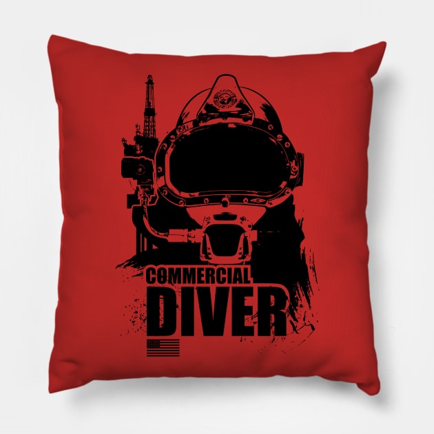 American Commercial Diver Pillow by TCP