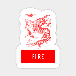 Fire dragon Magnet