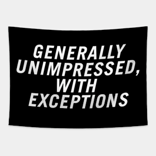 Generally Unimpressed, With Exceptions Tapestry