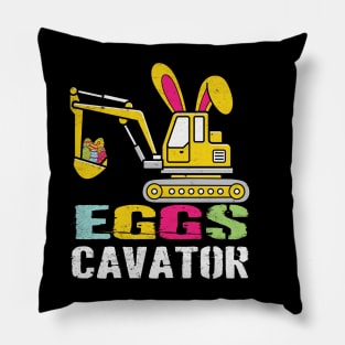 eggscavator Egg Hunt Easter Pillow