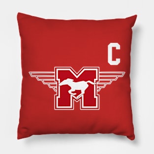 Derek Sutton Hamilton Mustangs Pillow