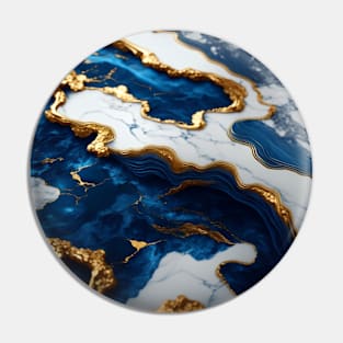 Liquid indigo marble Pin