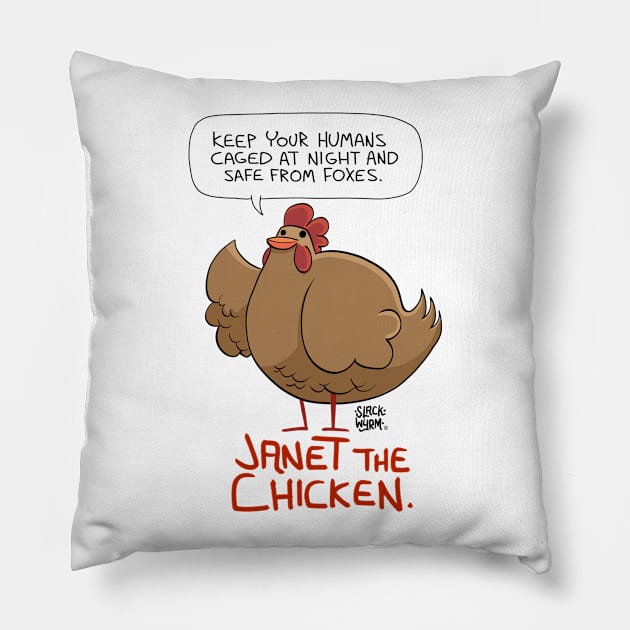 Janet's Advice Pillow by Slack Wyrm