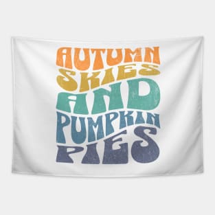 Autumn Skies and Pumpkin Pies Tapestry