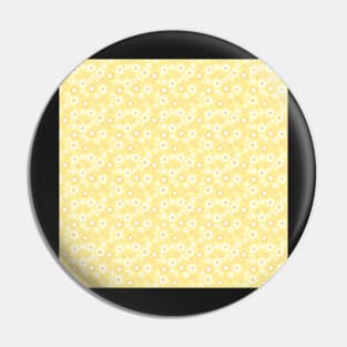 YELLOW RETRO 60S FLORALS Pin