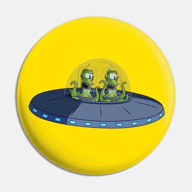 Kang and Kodos Pin by JamesCMarshall