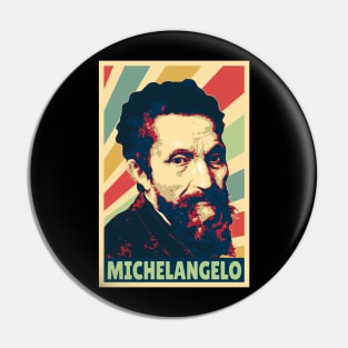 Michelangelo Vintage Colors Pin