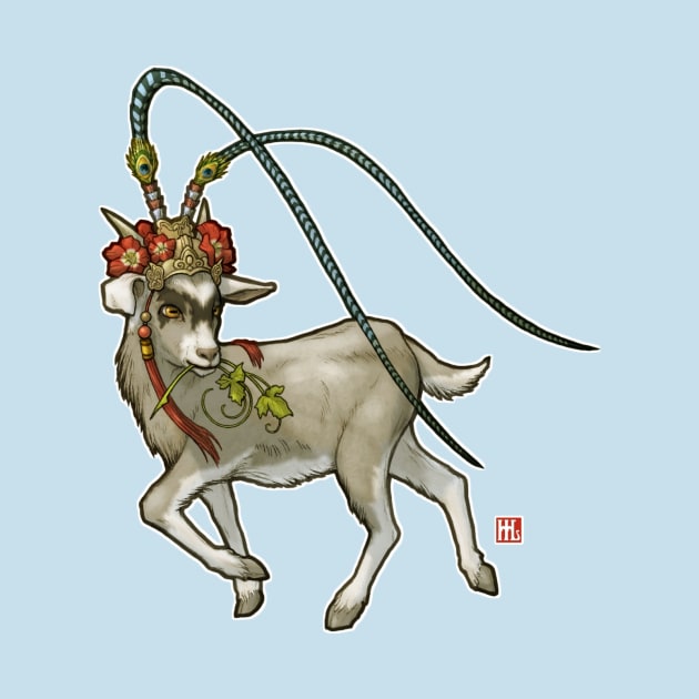 New Year Goat, Masked by paintedmonk