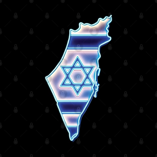 ISRAEL MAP by Gold Turtle Lina