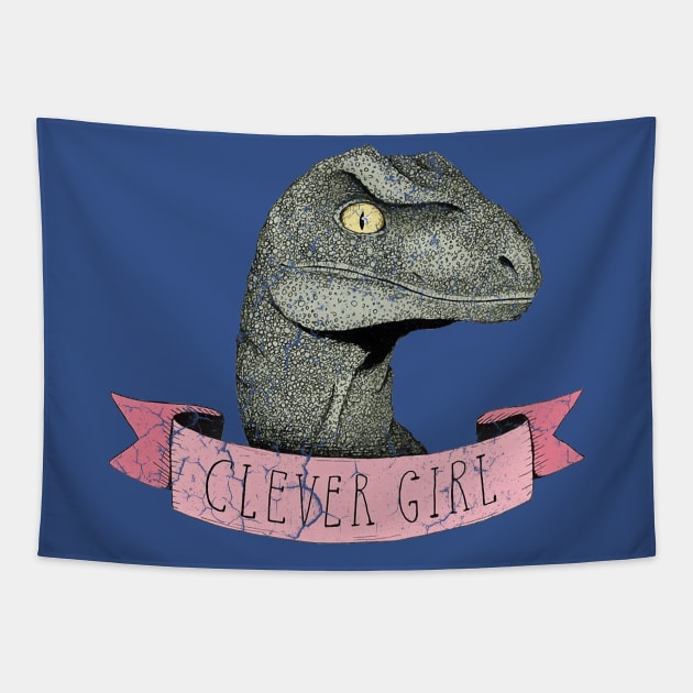 PINK CLEVER GIRL Tapestry by Freedom Haze