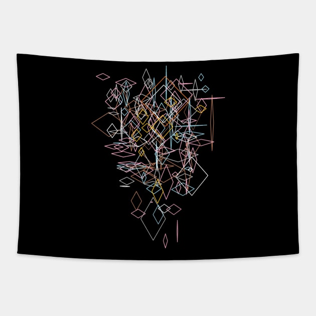 diamond abstract Tapestry by Nikokosmos