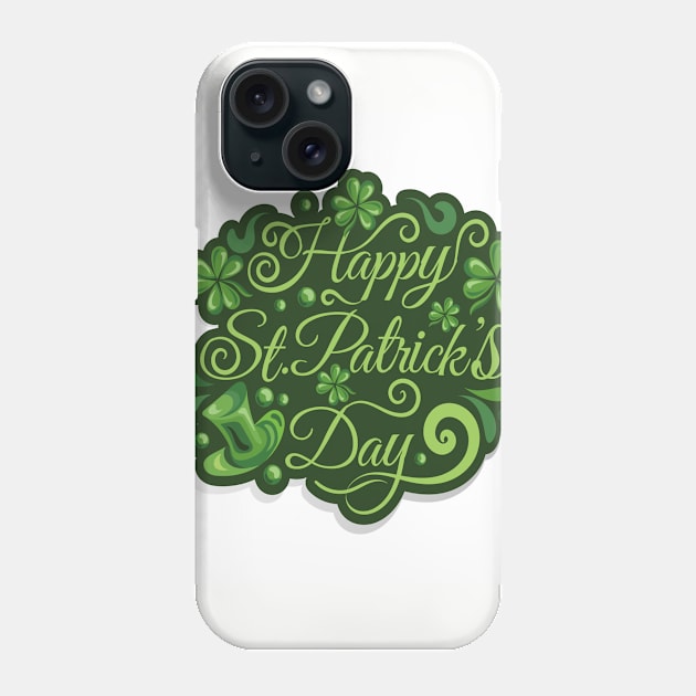 Happy st.Patrick's day Phone Case by Nadashopwien