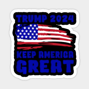 President Trump 2024 Usa Flag-Keep America Magnet