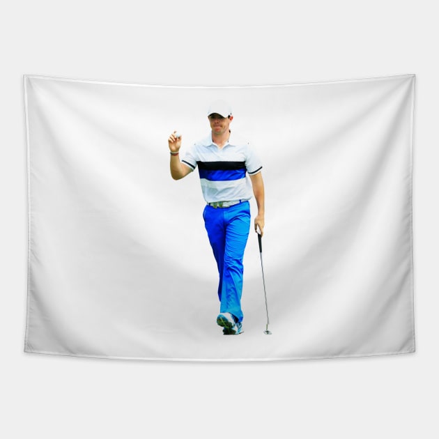 Rory Mcilroy Tapestry by zarafaart