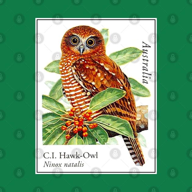 AUSTRALIA : C. I. Hawk-Owl Travel Advertising Print by posterbobs