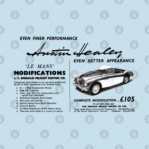 AUSTIN HEALEY 3000 - advert by Throwback Motors