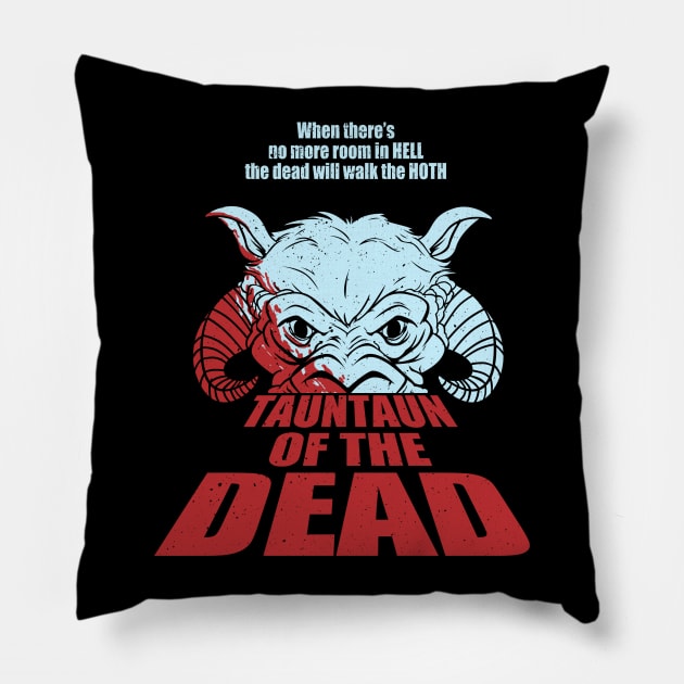 TaunTaun of the Dead Pillow by blairjcampbell