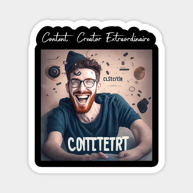 Content Creator Extraordinaire Magnet by Crafty Career Creations