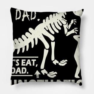 Funny Let's Eat Dad Punctuation Saves Lives Pillow