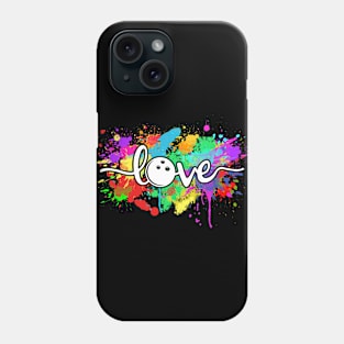 Bowling Love Colourful Typography Bowler Sport Phone Case