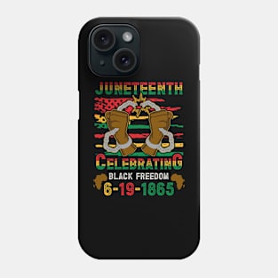 Bruh It's Juneteenth Freedom 1865 Juneteenth Black Freedom Gift for Men Women Phone Case