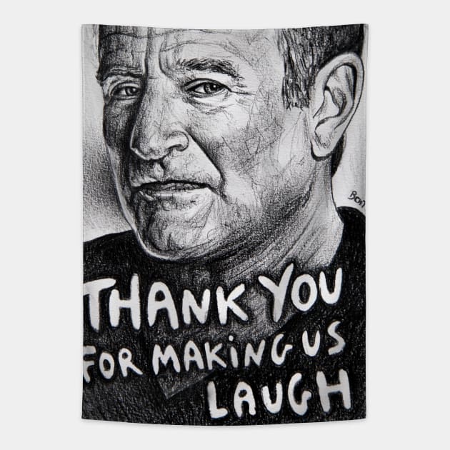 Robin Williams - Rip Tapestry by benheineart