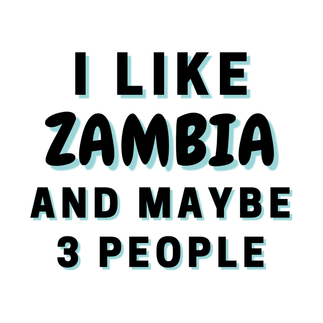 I Like Zambia And Maybe 3 People by Word Minimalism