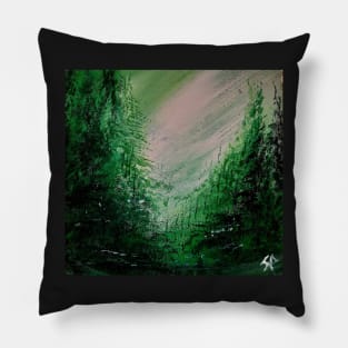 Green Forest Pillow