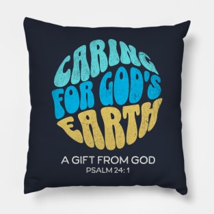 Caring For God's Earth Christian Creation Care Sky Sea Soil Pillow