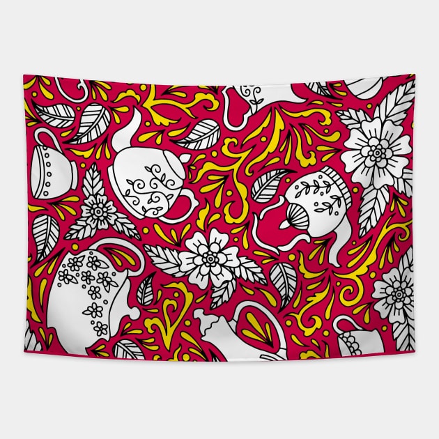 Tea Time Tapestry by HLeslie Design