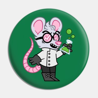 Dr Catnip Mad Mouse Scientist Pin