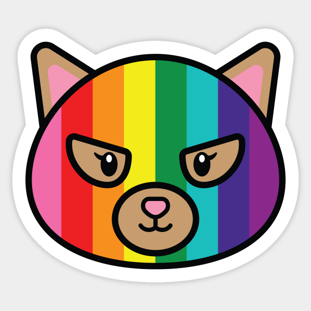 Lucha Kat Pride - Lucha Kat - Sticker