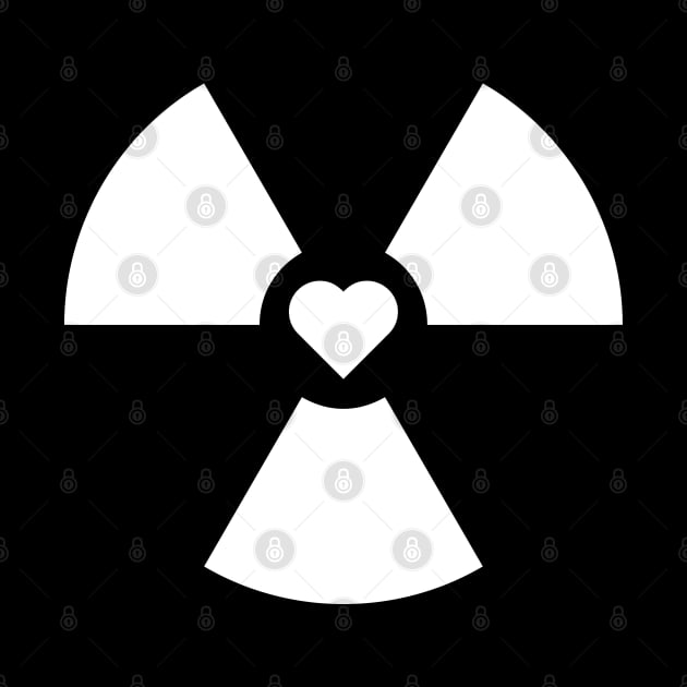 Radioactive Sign Radiation Symbol Nuclear Hazard Heart by Decamega