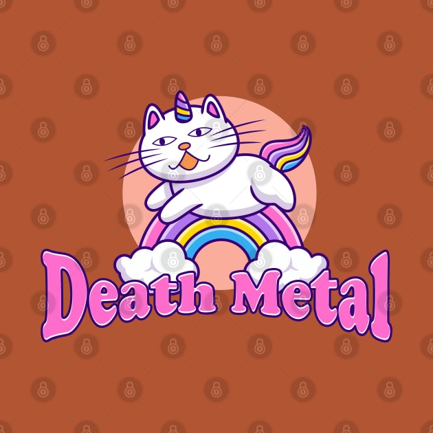 Death Metal Rainbow Cat by argobel13