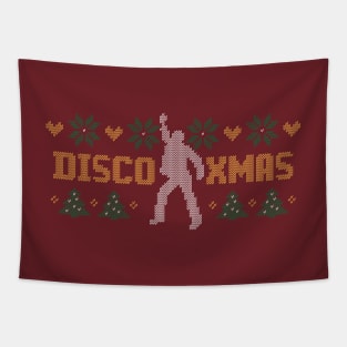 Retro knitted DISCO XMAS Tapestry