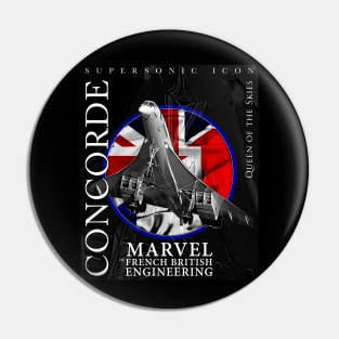 Concorde Supersonic British French Legendary Aircraft Pin