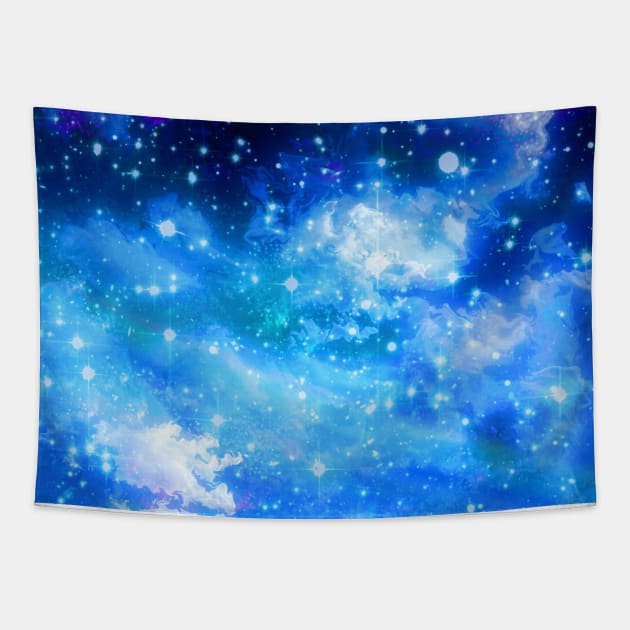 Clouds and Blue Sky Tapestry by saradaboru