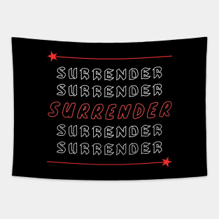 Surrender | Christian Saying Tapestry