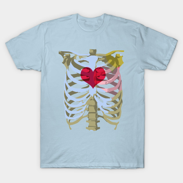 Discover Halloween Skeleton Heart - Skeleton - T-Shirt